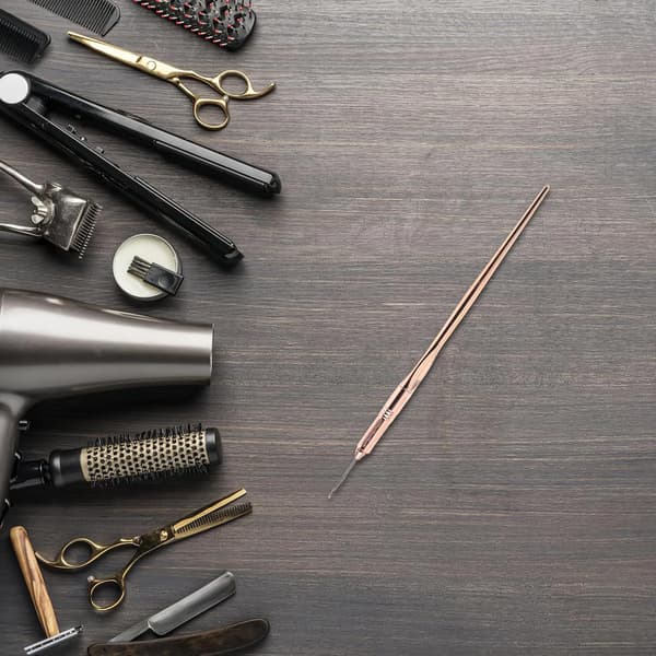 Hair Loop Crochet Hooks Set with Handle and 3 Metal Micro Braid Hooks