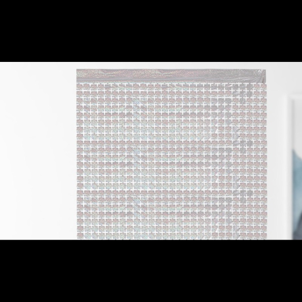 Glimtende Rektangulær Baggrund 2 stk. Metal Hult Kors Folie Frynser Gardin Selvklæbende Disco Tema Fest Vægdækning
