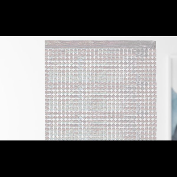 Mousserende rektangelbaggrund 2 stk metallisk hul korsfolie frynsergardin Selvklæbende diskotek tema Fest vægdekoration