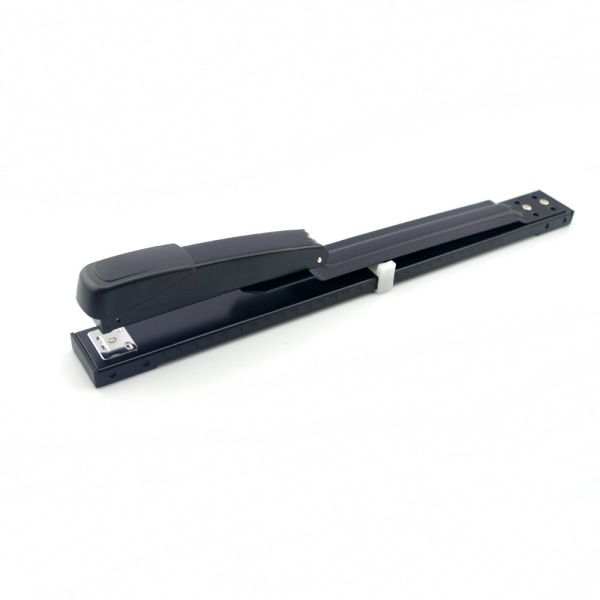 Stiftemaskin med lang rekkevidde Kontorstiftemaskiner Skrivebordsstiftemaskin, 20 arks kapasitet Langarmsstiftere (svart,)- Justerbart låsepapir