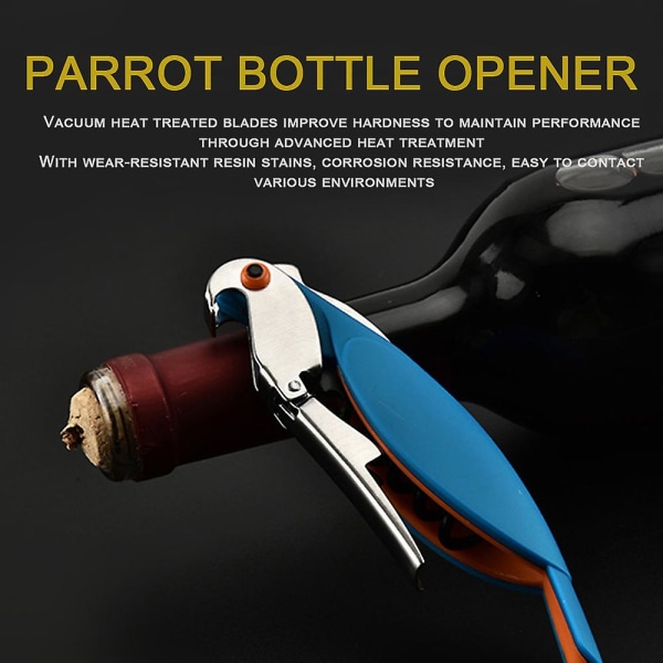 Rostfritt stål papegoja vinöppnare Creative vinflasköppnareI J I J