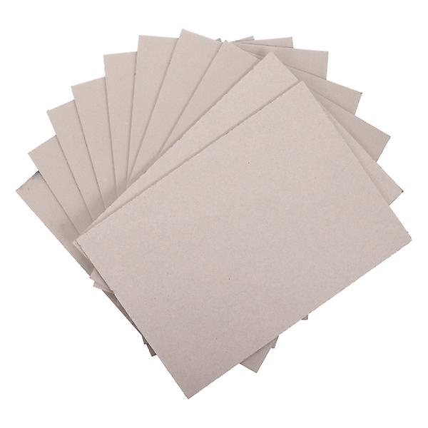 10 kpl Lasten DIY-Paperboard Käsintehty Paperboard Paksuuntunut Kaksipuolinen Paperboard Vaaleanharmaa 29,7X21X0,1
