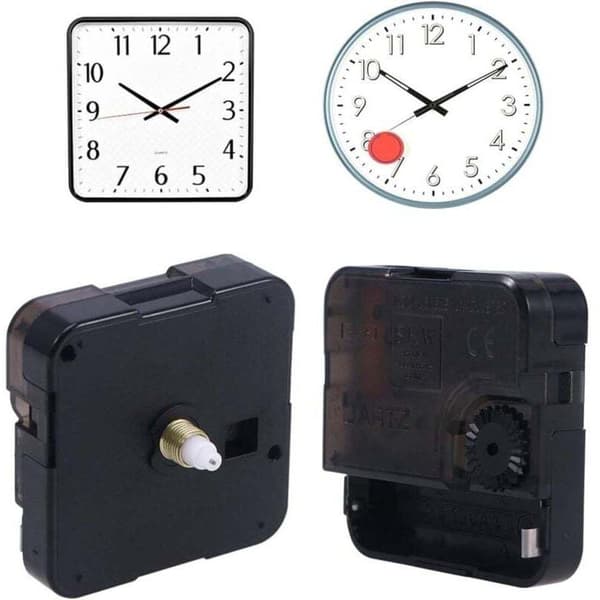 Quartz DIY wall clock movement, battery operated, silent, sweeping motor, pointer clock