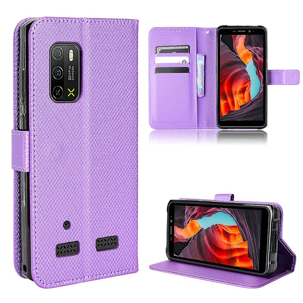 Kompatibel med Ulefone Armor X10 Wallet Case Diamantmønster Pu Læder Cover Med Magnetisk Lukning Kort Slots