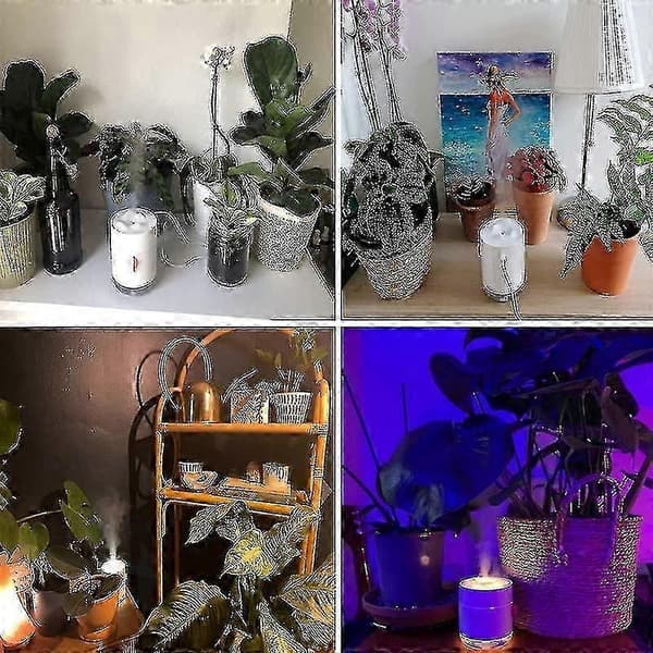 Plant Humidifier, Quiet Portable Humidifier, 500ml Silent Humidifier with Two Adjustable Mist Modes
