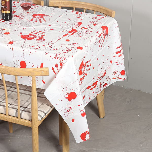 Halloween blodig dug feststemning layout rekvisitter blodig