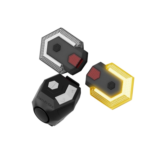 Trådlösa Blinkers Varningsljus Kurvljus Med Klocka 1 Fjärrkontroll + 2 Lampor 2.4g Trådlös Fjärr