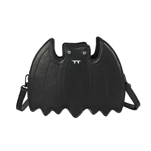 Gotisk Demon Bat Axelväska PU-Läder Crossbody Väska För Kreativ Messenger BLBlack