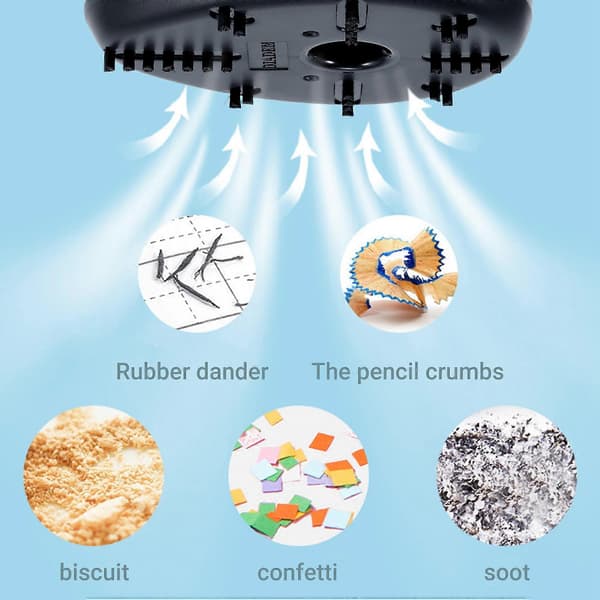 Ladybug-patterned battery-operated mini desk vacuum cleaner