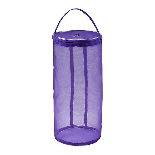 Verktygsorganisatör Väska Stickningsväska Förvaringsväska för Garn Stickningshållare Lila 30*13cm