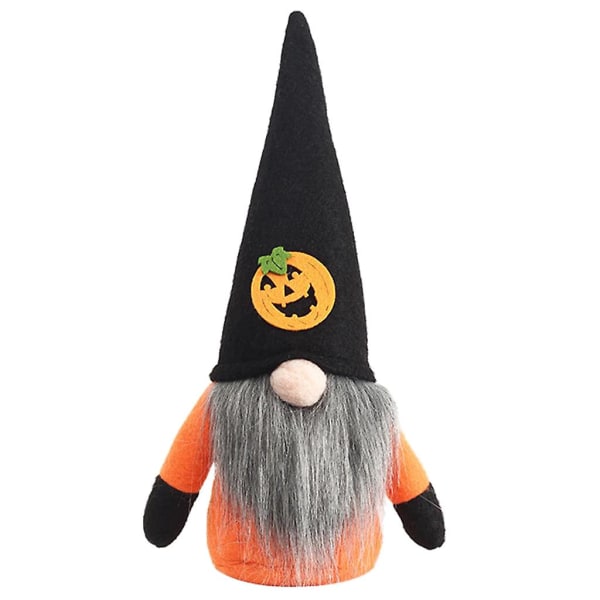 Halloween Wizard Hat Gnome Desktop Ornament Søt Alv Myk Dukke Hjem Skrivebord Håndverk Soverom Dekorasjon Stue Soverom