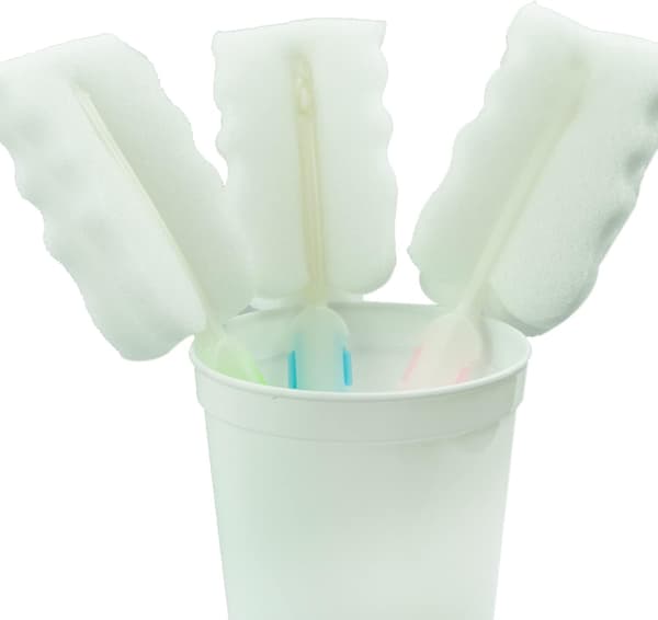 Sponge Bottle Brushes, with Adjustable Long Handle, Soft Foam Dish Brushes for Cups Mugs Kettles Wine Glasses (3 Pcs)