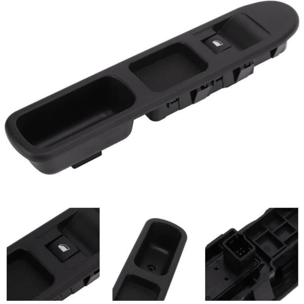 Window Lifter Switch Passenger Side 6490.HQ ABS Black Sensitive Replacement for PEUGEOT 207