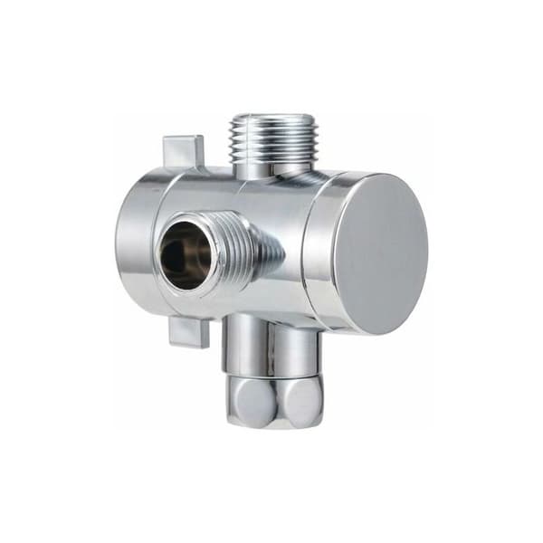 1/2 3-vejs T-adapter T-stykke T-ventil Justerbart brusehoved Show