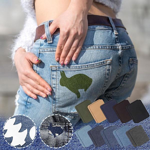 20 stk. Høj kvalitet stof stryge-på patches Indvendig & Restaurering Trim Kit