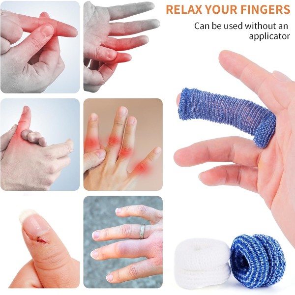 Fingerbandasje, 20 stykker Fingersenger Fingerrull Rørbandasjeforbindinger Fingerbandasje Fingerdeksler Beskyttelse for
