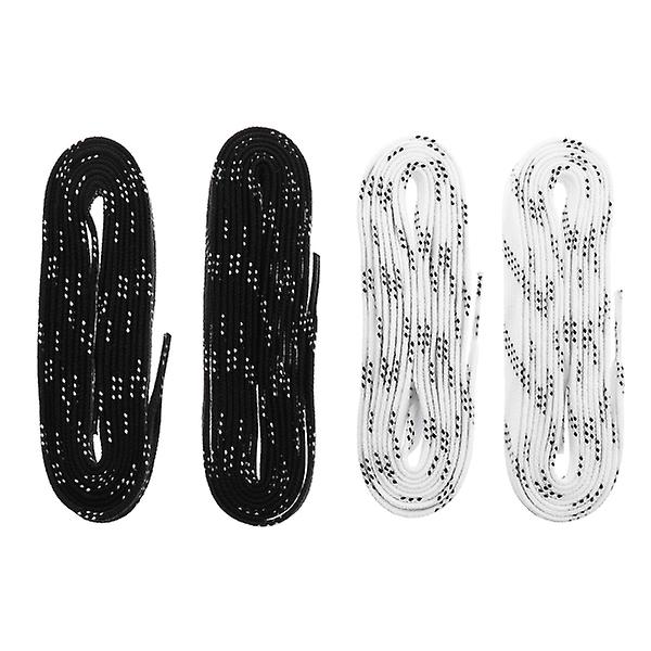 2 Par Hockey Ishockey Skridsko Skosnören Universal Sneakers Skosnören (Svart, Vit) Blandade Färger 210x1 c Assorted Color 210x1 cm