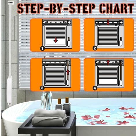 3-piece roller blind strap winder, 145 mm screw hole spacing, mini system, with included 14 mm x 5 m strap, white