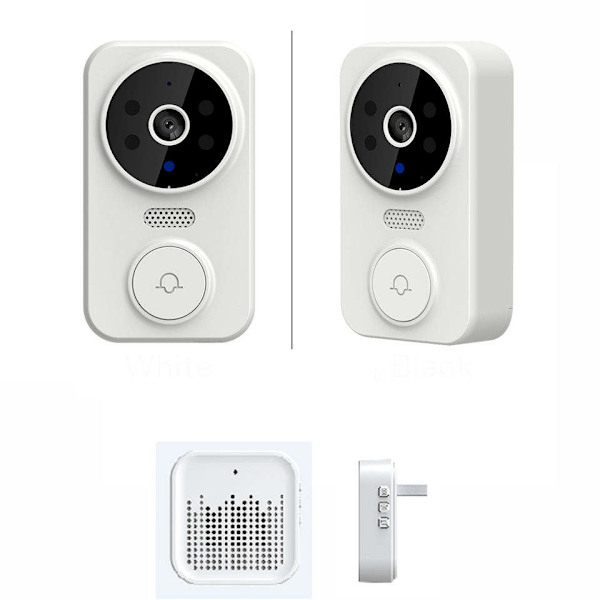 Smart Trådløs Fjernbetjening Videodørklokke Intelligent Visuel Dørklokke Hjem Intercom HD Nattesyn WiFi Sikkerhedsdør Dørklokke