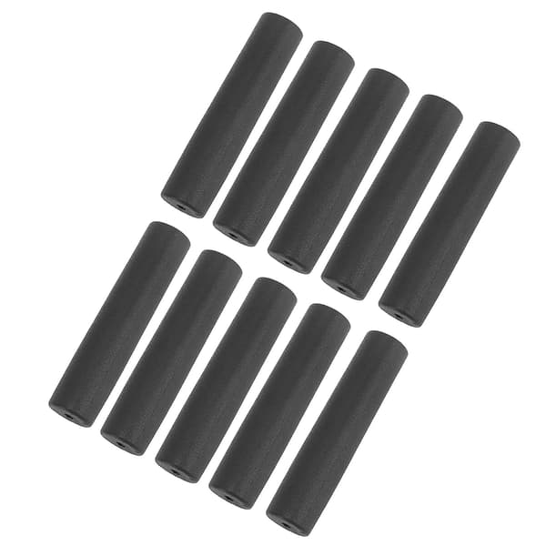 10 pcs Exercise Equipment Handle Grips Tube Wraps Handlebars Grips Protective Sleeve Black