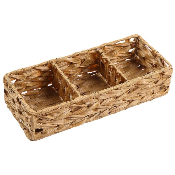 Virkkauskori Rattan Säilytyskori Kudottu Säilytyskori Meriheinäkori Pyykki kori Leivän 35X15CM