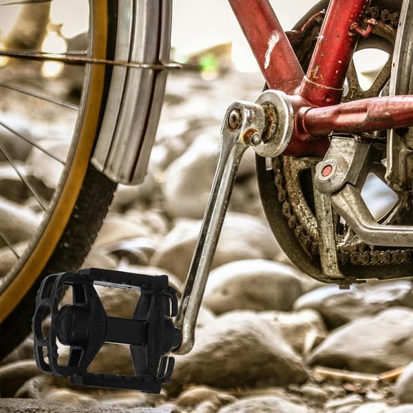 Cykelpedaler Par Sorte Flade Skridsikre Cykelpedaler Erstatning
