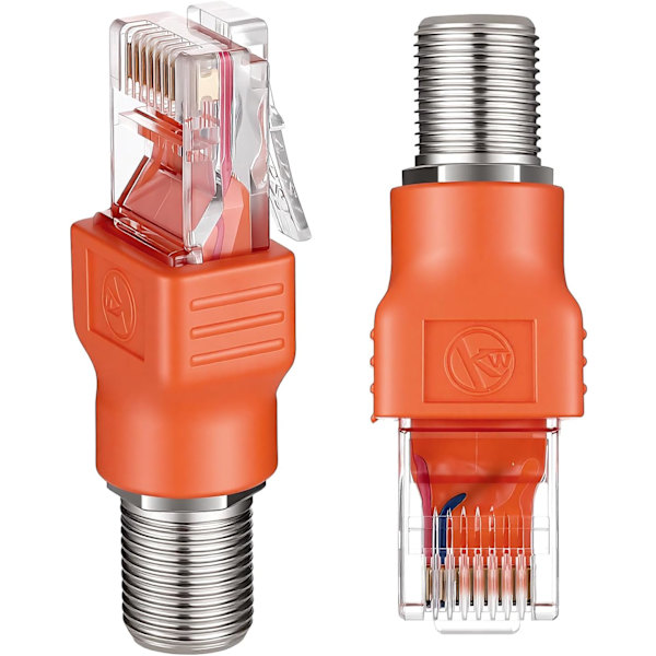 Koaksial til Ethernet-adapter 2 STK F-Type