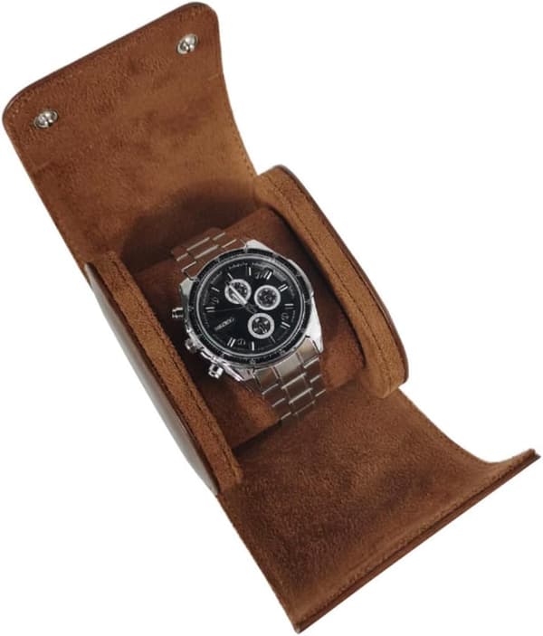 Simple Watch Box Watch Case Roll Organizer for Men, Durable PU Leather Watch Display Case Men's Watch Box