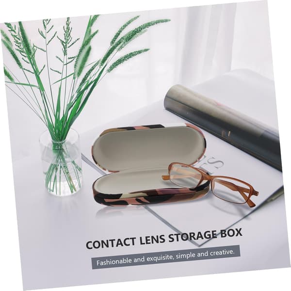 Double-sided Glasses Box for Sunglasses Lens Storage Holder Soft Interior for Travel and Everyday Use