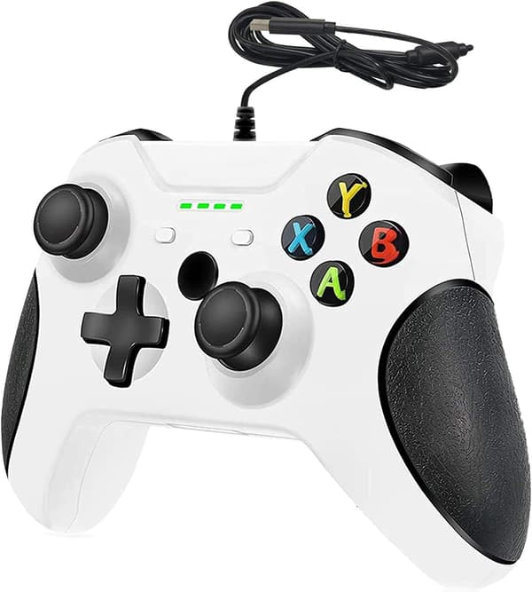 Kablet controller til Xbox One, kablet gaming controller med modekontrol, dobbelt vibrationsdesign til Xbox One/X/S/PC med Windows 7/8/10