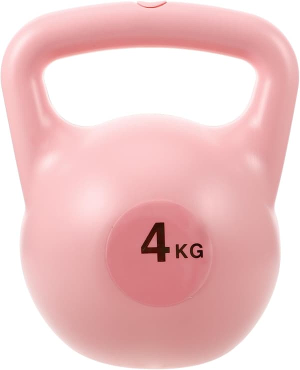Pink Dual Handle Water-Fillable Kettlebell for Strength Training and Yoga
