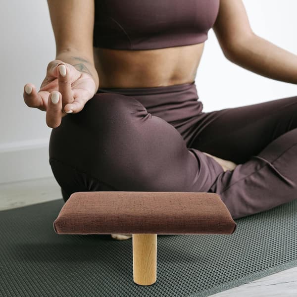 Ergonomic Stool Small Stool with Padded Bench for Meditation and Prayer, Portable Posture Correcting Bench