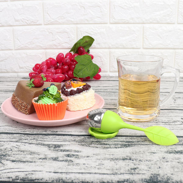 Silikon Te-Infuser Filter, Blomst Te-Sigte, Te-Infuser, Te-Ske til Løse Te, Rustfrit Stål, Te-Kugle, Silikon