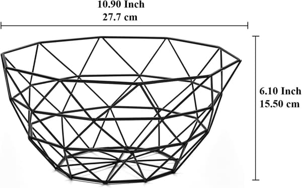 Fruit Basket, Fruit Bowl, Wire Fruit Basket for Kitchen, Fruit Bowl for Kitchen Counter, Fruit, Vegetables, Bread High High