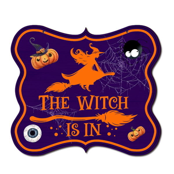 Puinen Halloween-aiheinen koriste, kodin puun koristelu juhliin