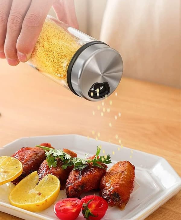 Spice Set Spice Jars Salt Sugar Shaker Salt Container Spice Bottle Container Spice Bottle Glass 200 ml
