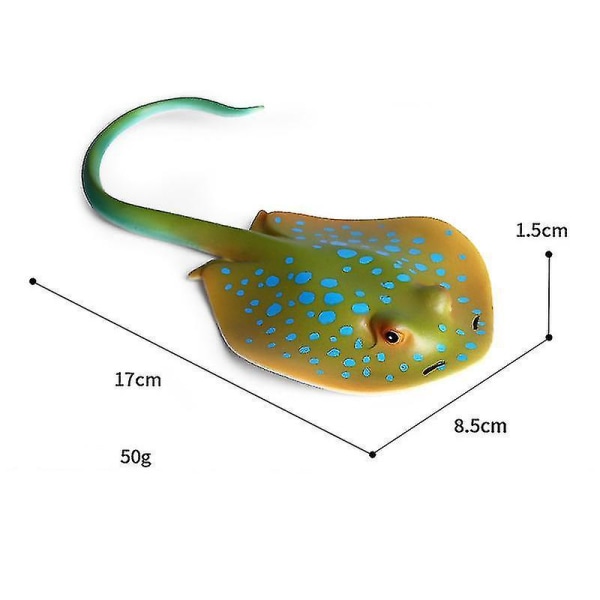 Simulering marint liv modell leksak djävul fisk demon fisk manta ray fisk barns leksak dekoration