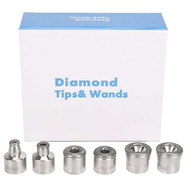 Ansiktsstav Dermabrasionsersättning Skönhetsverktyg Diamantspetsar Diamantmikroskopiskt snidningstillbehör Vit9,5x8,5cm White 9.5x8.5cm