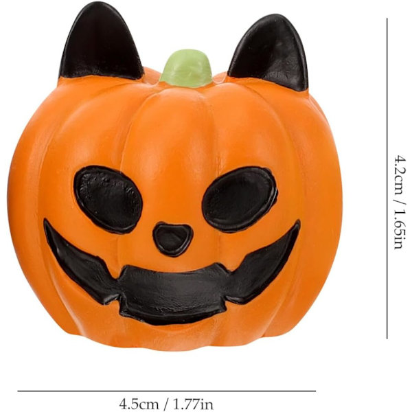 Halloween Dekorationer 3st Halloween Miniatyr Pumpa Ornament Resin Mini Spöke Pumpa Figurer Akvarium Dekoration