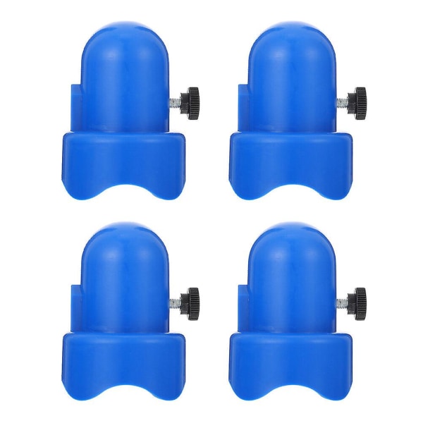 4 Set Professionella Trampolinstolpskydd Plast Trampolinpelare Ändkåpor Blå 8,2X6,3X6,3CM