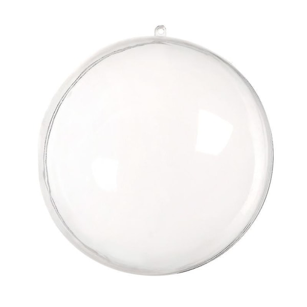 Akrylfyllda Prydnadskulor Assorterade Transparenta Plastprydnader Boll Julgransdekoration (2 st, Transparent Färg)