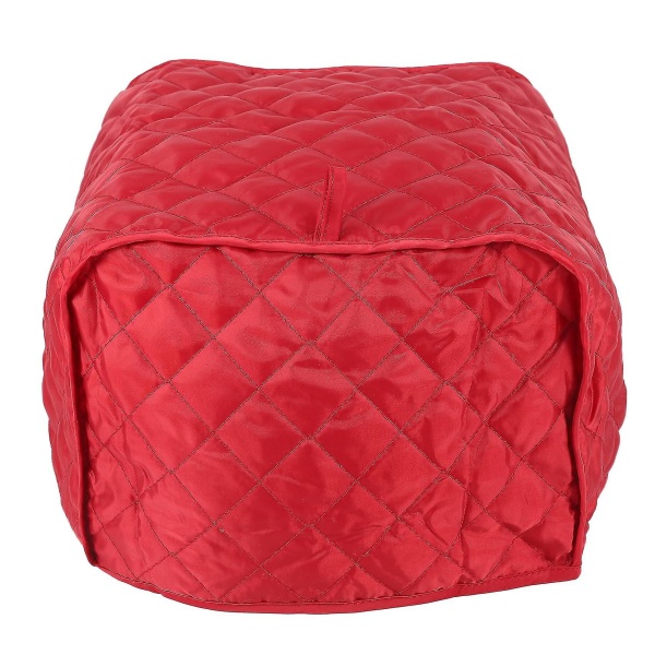 Polyesteritipatoitu neljän viipaleen leivänpaahdin pölytiivis cover (punainen)