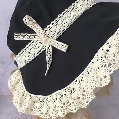 Viktoriansk Hættehat Med Blondebånd Base - Åndbar Mørk Elegant Viktoriansk Hat 26*26*26cm
