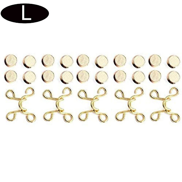Midjeslimmande Artificiell Knapp Spikfri Avtagbar Stor Silver 32mm Stil 5pcziplock Påse Organisera