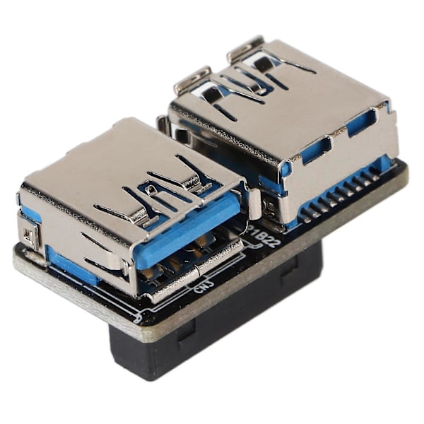 USB-adapter 20-pin til dobbelt USB3.0 USB3.1 med god elektrisk ledningsevne - YM