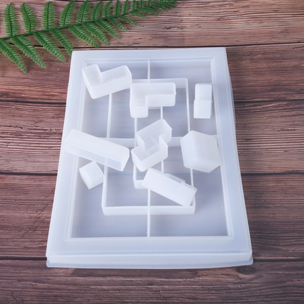 Tray Resin,Silicone Puzzle Blocks,Toy,Tea Tray/Resin Mold