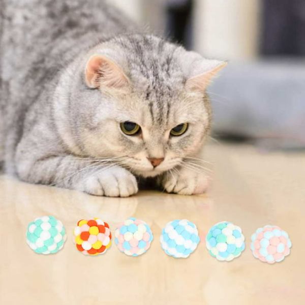 Kattboll Leksak Kattboll Leksaker Flerfärgad Ljud Kattboll Leksaker Andra