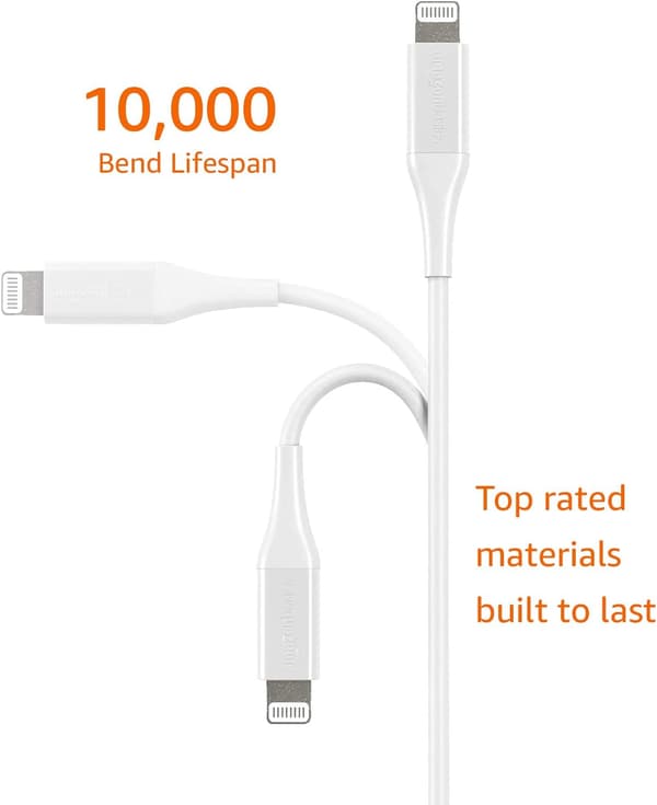 Ladekabel, ABS USB-A til Lightning, MFi-sertifisert, for Apple i