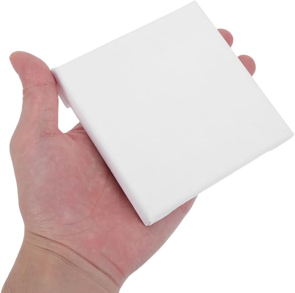 15 stk 10x10 cm Mini Bomullslerretspaneler Bulksett, Firkantede Bomullslerret