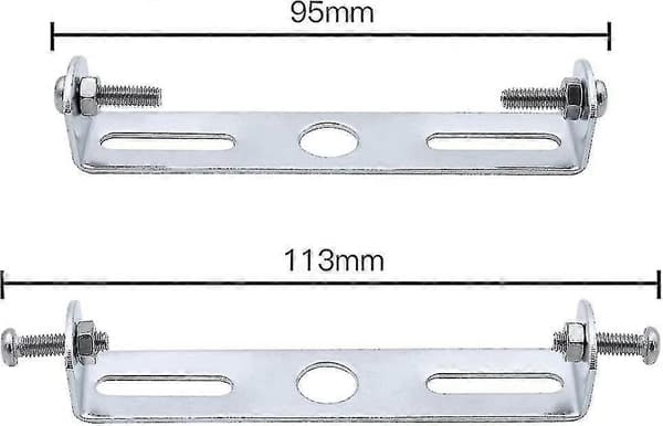 4 stk Taklampefeste 90mm Flat Holder og Tilbehør